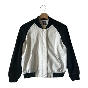 Vince Camuto Bomber‎ Jacket White and Black details XS